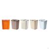 18L Trash Can Household Garbage Bin Rubbish Storage Bucket Office Wastebasket for Bedroom, Rvs,