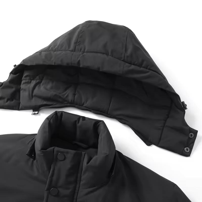 Winter Men's Thickened Cotton Warm Hooded Cotton Jacket for Men Loose Sports Windproof Oversized Jacket