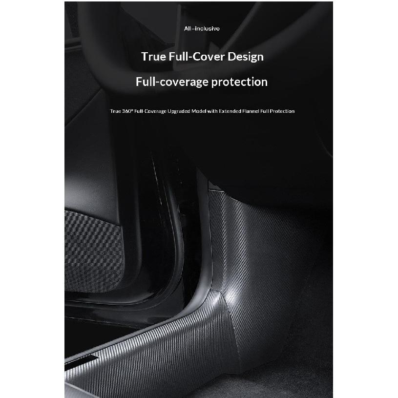 For Tesla Model Y Juniper Car Door Sill Protector Front Rear Door Sill Scuff Plate Guard Easy To Clean PP Material Accessories Interior Mirrors 6