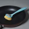 Pot Brush Household Kitchen Brush Pot Dishwashing Artifact Washing Pot Non-staining Oil Brush Brush Bowl Descaling Oil Long Handle Cleaning Brush
