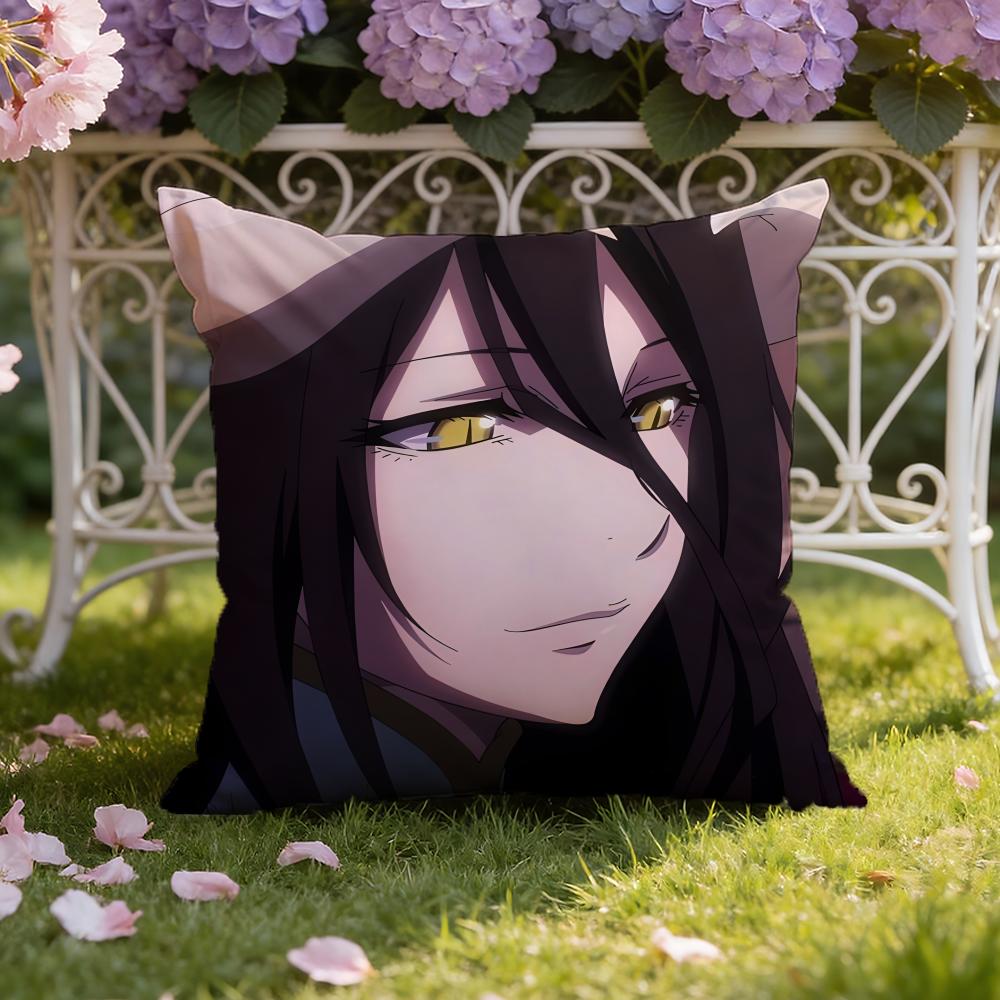 O-Overlord anime Cushion Cover Home & Car Dual-Scene Pillow Cover: Reversible for Premium Comfort