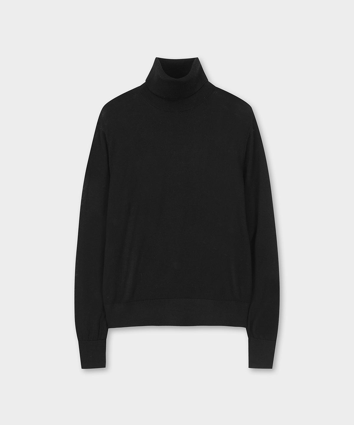 Brooks Brothers [Women S] Merino Wool Turtleneck Sweater (Black) (Bbwuwf6569Uef) Black/M