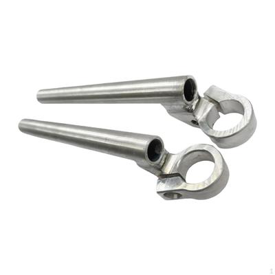 2x Motorcycle Clip On Handlebars Handle Bar Easy Installation Ergonomic Grip Motorbike Accessories