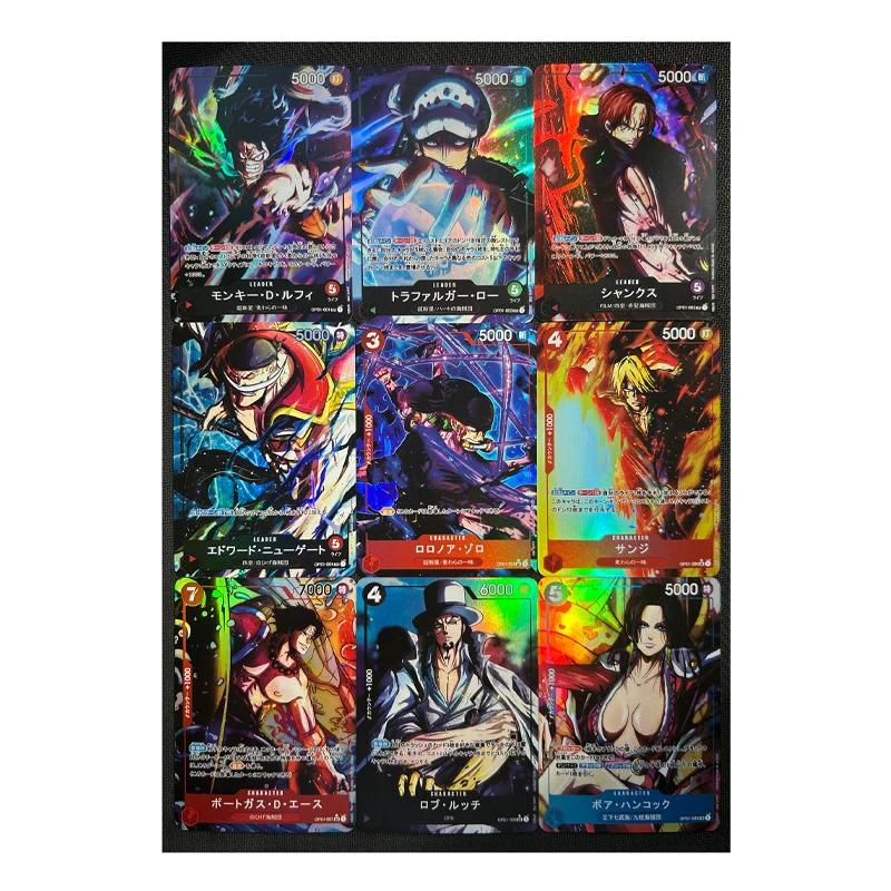 One Piece Diy Monkey Roronoa Zoro D Luffy Self Control Collect Signature Trading Flash Card Anime Cartoon Lovely Gift 63*88mm