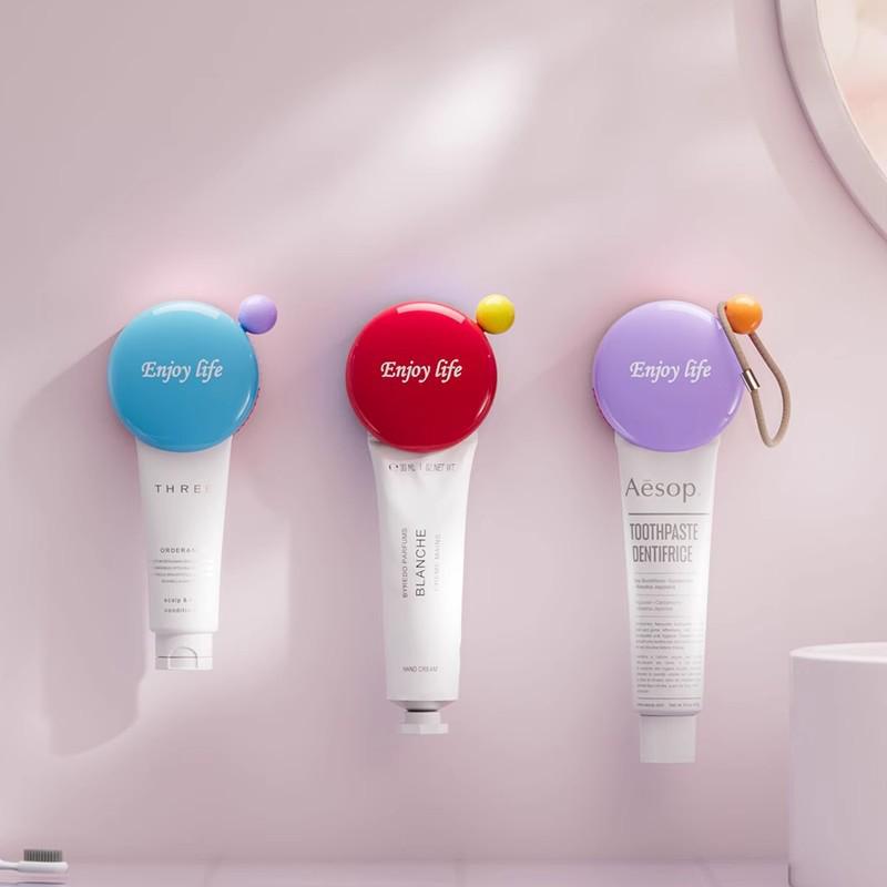 

Newcomer 2025 Wall-Mounted Bathroom Dispenser: Facial Cleanser, Hand Cream, Storage Rack.