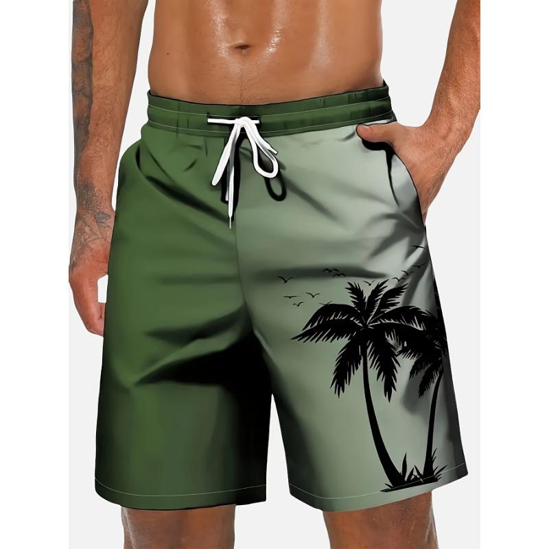Summer Hawaiian Beach Shorts For Men 3D Printed Coconut Trees Graphic Swimming Trunks Women 2025 New Fashion Board Shorts Pant
