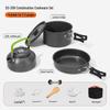 ZISIZ DS-308 Camping Cookware & Teapot Set with Tableware