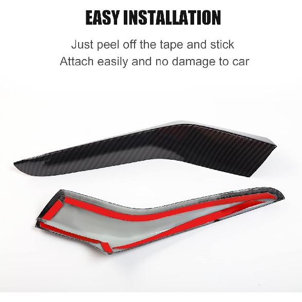 RT-TCZ Rearview Side Mirror Decoration Trim Cover Accessories for Chevrolet Chevy Camaro 2017 2018 2019 2020 2021 2022 (Carbon Fiber Grain)