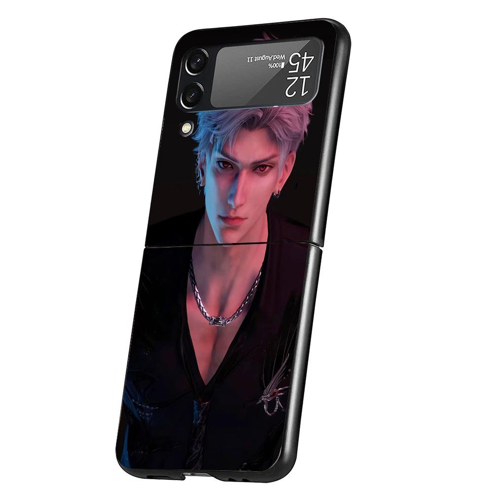

Love And Deepspace Sylus Cover Phone Case For Samsung Galaxy Z Flip 7 6 5 4 3 5G Flip7 Flip6 Flip5 Flip4 Flip3 Black Fundas Shel Samsung Z Flip 5
