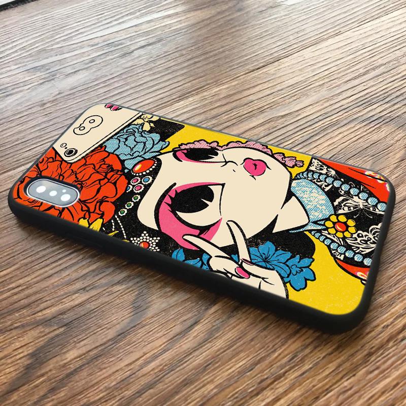 Funny Peking Opera Girl Phone Case For Apple Iphone 13 12 Mini 11 Pro Max Luxury Mobile Shell X XR 7 8 6 Plus SE XS 5 Hard Cover