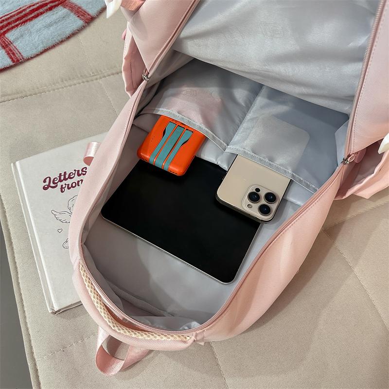 Women's Backpack Campus Large Capacity Backpack Student Schoolbag with Coin Purse