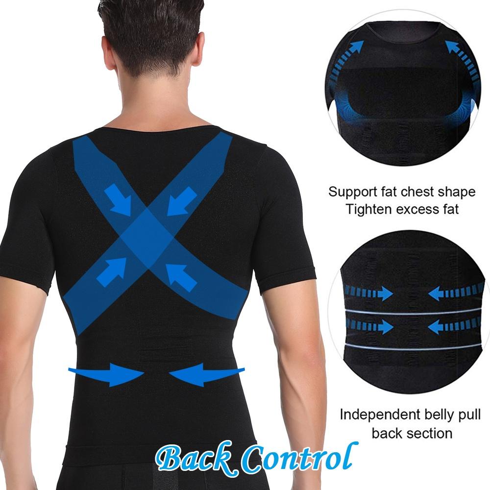 Canotta Snellente per Uomo Ginecomastia Maglie a Compressione Toracica Modellante per il Corpo Top Controllo Pancia Shapewear