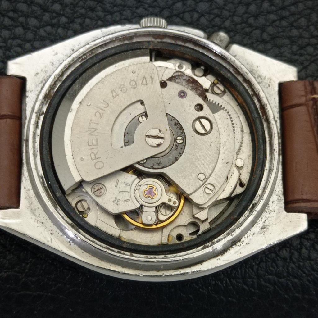VINTAGE ORIENT CRYSTAL AUTOMATIC JAPAN 46941 MENS ORIGINAL DIAL WATCH A703340-1