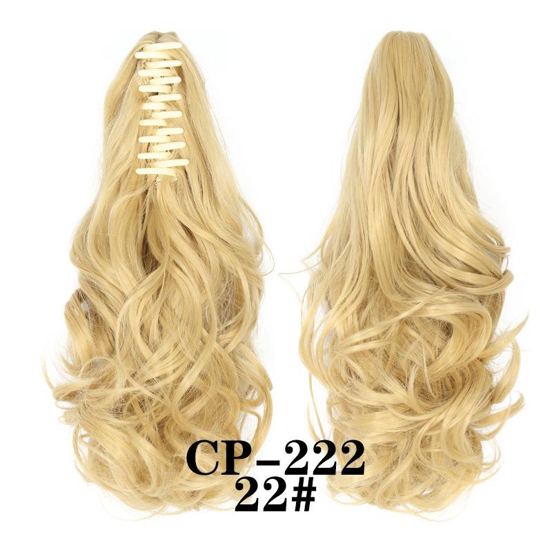 Claw Clip In Ponytail Extension Synthetic Hairpiece Curly Wavy Hair Extension 15 Inch Long Ponytail Hairpieces For Women Girl