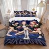 3pcs KPOP Demon Hunters Bedding Set Down Comforter Cover and Pillowcases, Suitable for Guest Room Home Decoration All Seasons(No Insert) S0819007