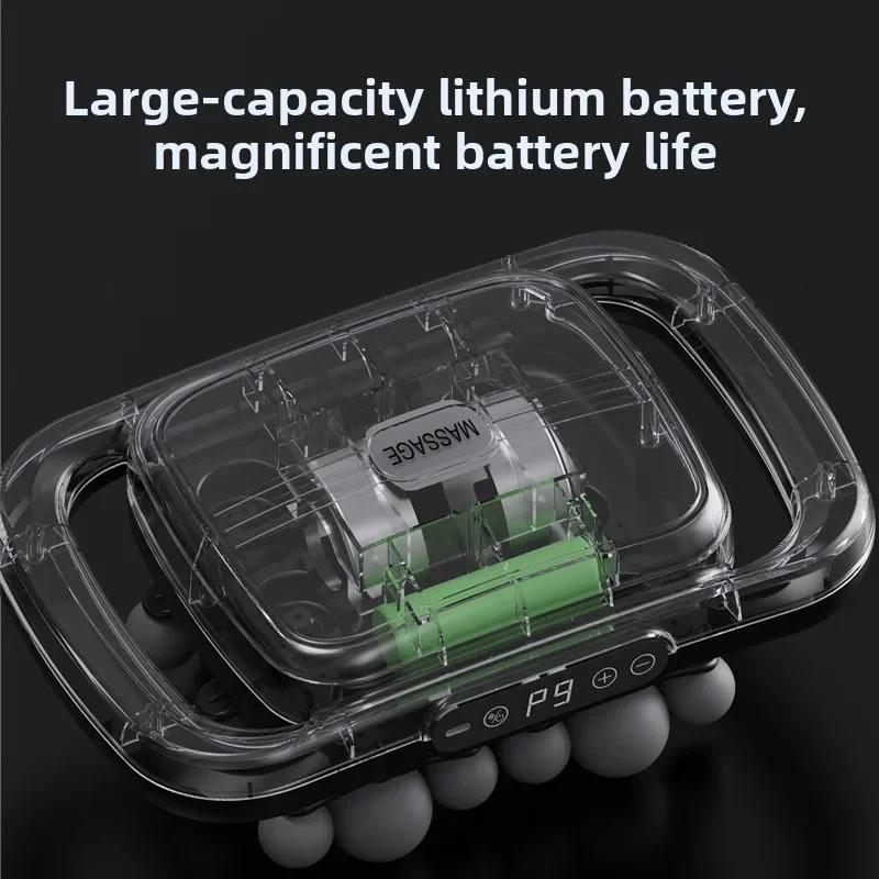 Multifunktionale Elektrische Ganzkörper-Massagepistole 18-Kopf Handgehaltene Körpermassagepistole Zum Entspannen der Muskeln Professionelle Faszienpistole