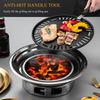 Charcoal Grill Non-stick Korean Barbecue Grill Portable Stainless Steel BBQ Charcoal Grill Stove for Outdoor Camping Cooking