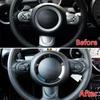 Professional Look and Improved Control Steering Wheel Multifunction Control Switch Cover for MINI For Cooper R55 R56