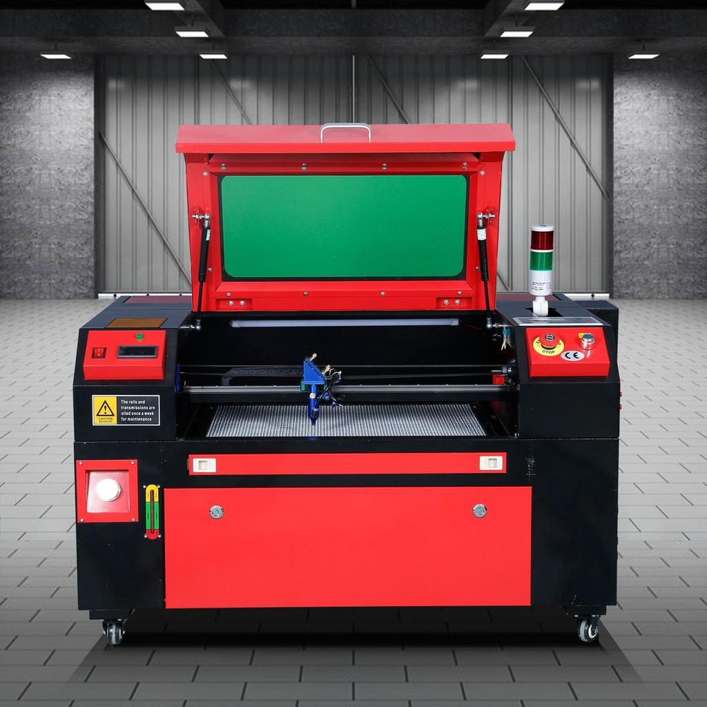 CO2 Laser Cutting Engraving Machine - Compact Type - Worktable Size 40x60 Cm - Power 60 Watts