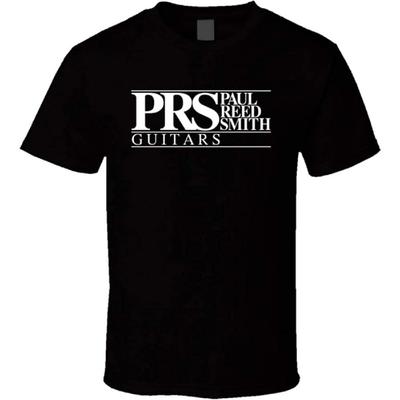 JFtees T-shirt Nera con Logo PRS Guitars Tutti gli Stili