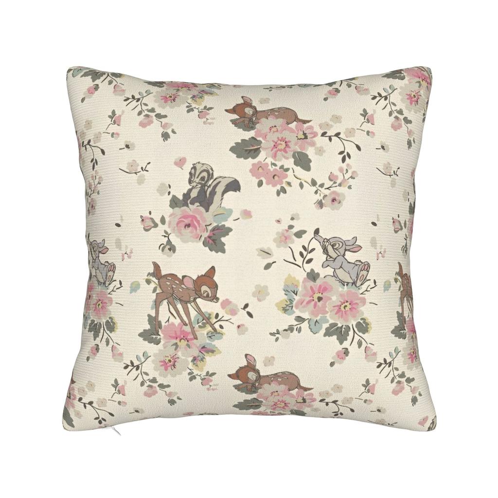 Bambi Pillowcase Polyester Cushion Cover Decorations Cartoon Cute Deer  Throw Pillow Case Cover Home Dropshipping 40*40cm