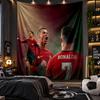 Duvara Asılan Goblen Cristiano Ronaldo Baskılı Kumaş Oturma Odası Yatak Odası Ev Dekorasyonu İçin