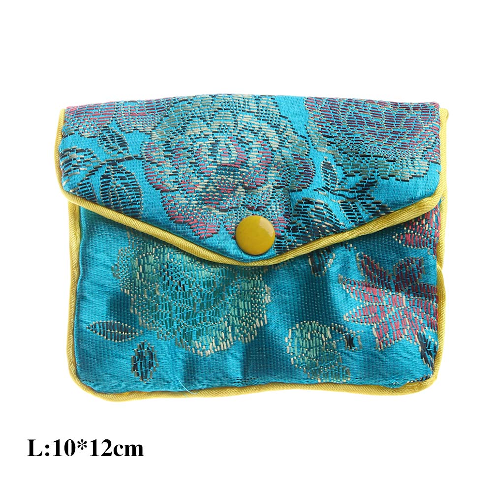 Purse Beads Container Snap Coin Purse Buckle Chinese Brocade Zipper Jewelery Bag Jewelery Storage Wallet Handbags