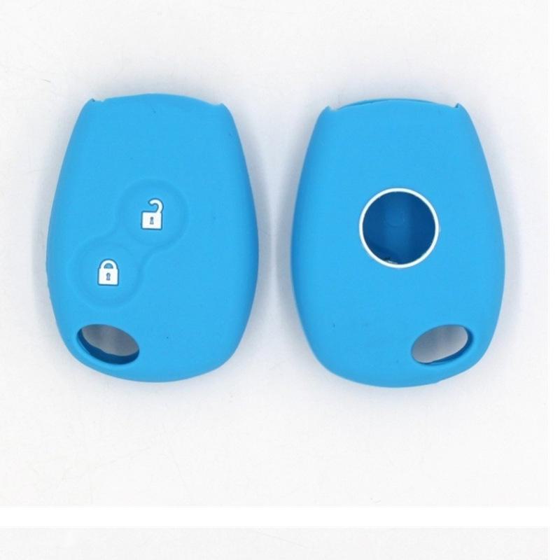 Custodia in Silicone Multicolore Smart a 2 Pulsanti per Chiave Auto Renault