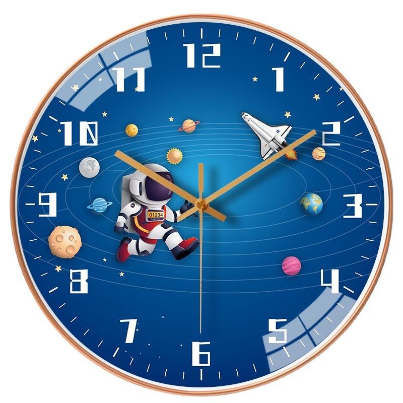 12-inch 30cm cute cartoon children's wall clock home living room bedroom creative clock mute clock