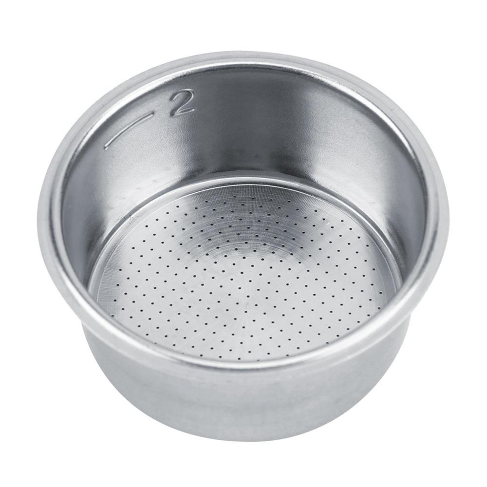 

Stainless Steel Coffee Filter Basket Single Wall Silver Coffee Filter Strainer Durable Espresso Filter Basket Coffee Brewing