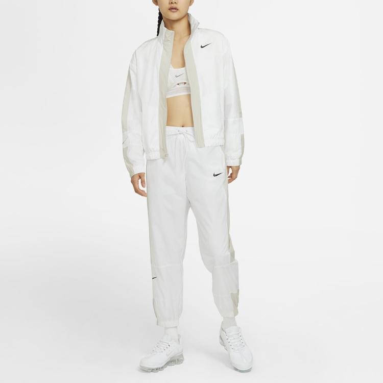 Nike Sportswear Repel Color-Block Locker Webart Langarmjacke Damen Oberbekleidung Weiß CZ8801-100