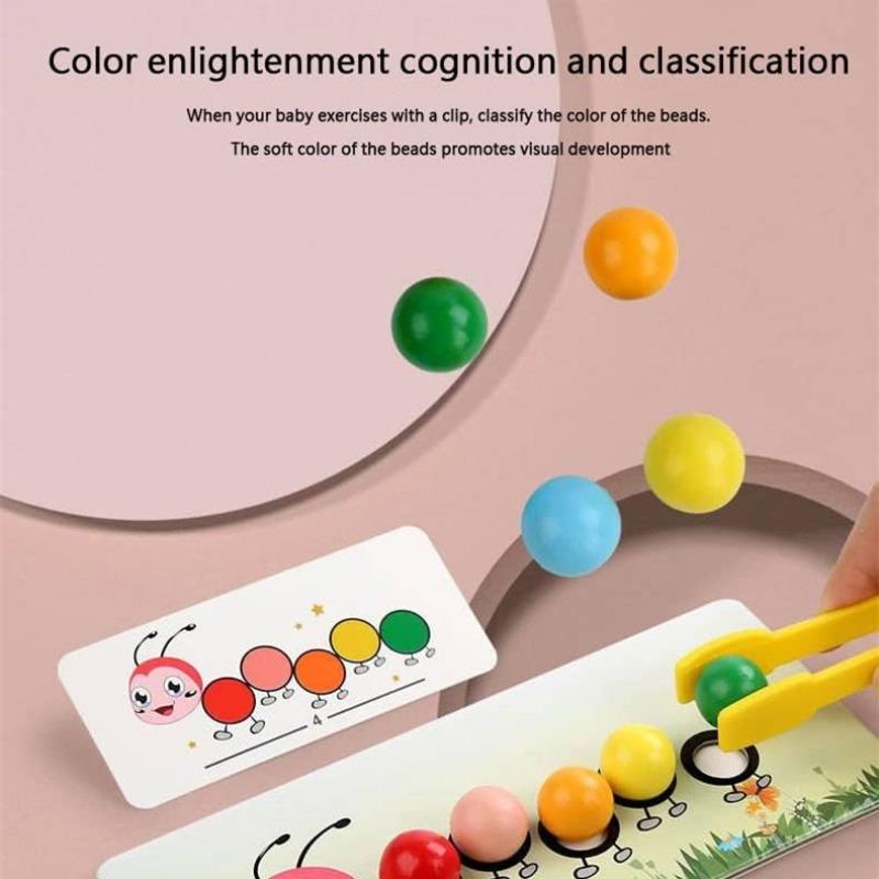 Toddlers Montessori Sorting and Stacking Baby Toys (Caterpillar)