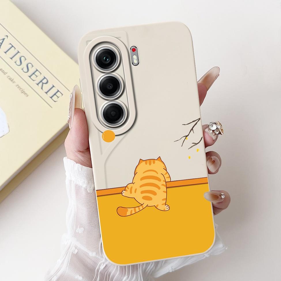 For Tecno Camon 40 Pro 5G Case CM7 Cute Cat Panda Fashion Flowers Love Back Cover For Camon 40 Pro 5G Tecno Phone Case Silicone
