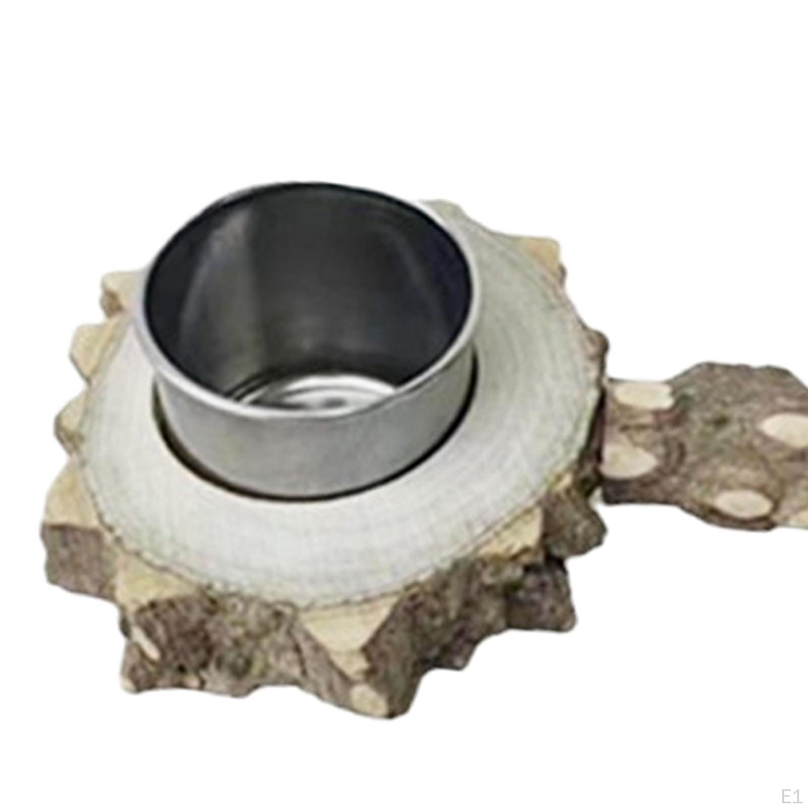 Птичий окунь с чашкой для кормления из нержавеющей стали — фото 2