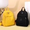 Solid Color Backpack Women Commuter Large Capacity Nylon Lightweight Backpack