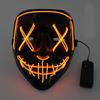Wireless Halloween Neon LED Purge Mask Masque Masquerade Party Masks Light Grow In The Dark Horror Mask Glowing Masker