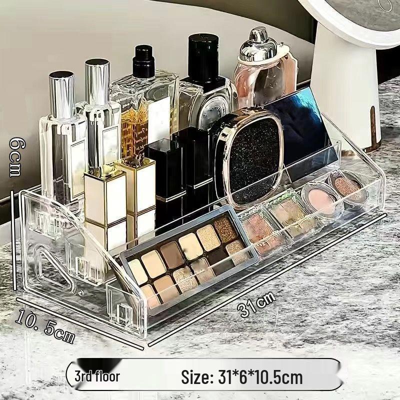 

Cosmetics Storage Box: Multi-layer Organizer for Eyeshadow, Lipstick, and Brushes