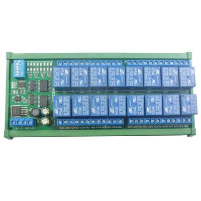 12V 16-Channel RS485 Modbus RTU Remote PLC Expansion Board