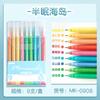 9 PCS/Set Colored Gel Pens Set Kawaii 9 Colors 0.5mm Ballpoint Pen for Journal Cute Office School Supplies Korean Stationery