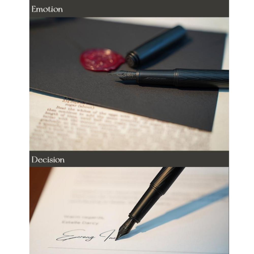 Dailyrang Black Fountain Pen Gift Set
