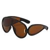 Oversized Y2K Punk One-Piece Sunglasses Women Sports Wave Mask Sun Glasses Luxury Steampunk Eyewear