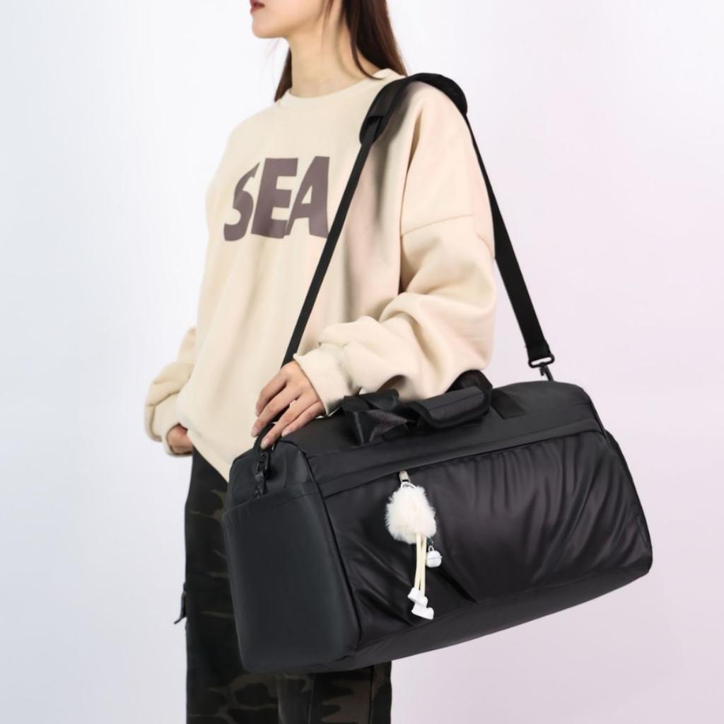 Women's fashion sports training fitness yoga bag short outing simple and lightweight portable pull rod travel bag