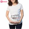 T-shirt Stampata da Donna Incinta 'Baby Girl Loading' Maglietta a Maniche Corte da Mamma Annuncio Gravidanza Top Tee