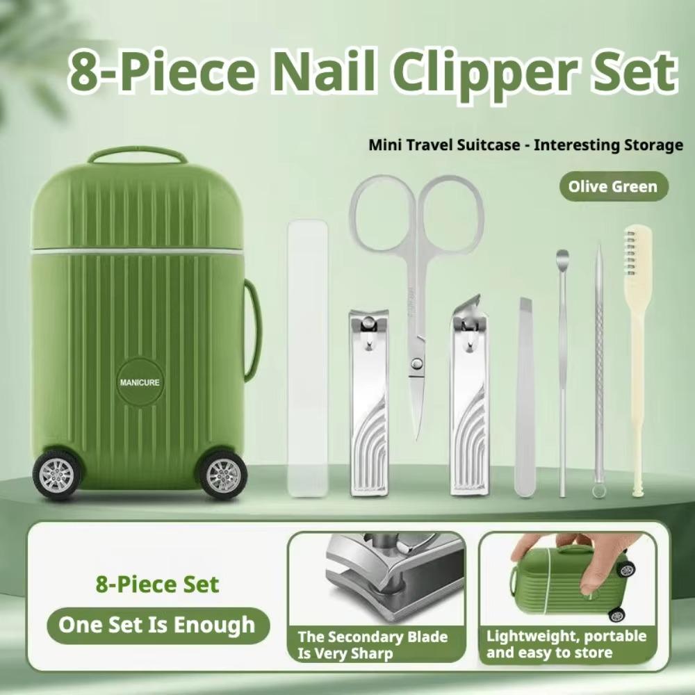 

Mini Luggage Nail Clipper Set Stainless Steel Nail Nursing Tool New Manicure синій