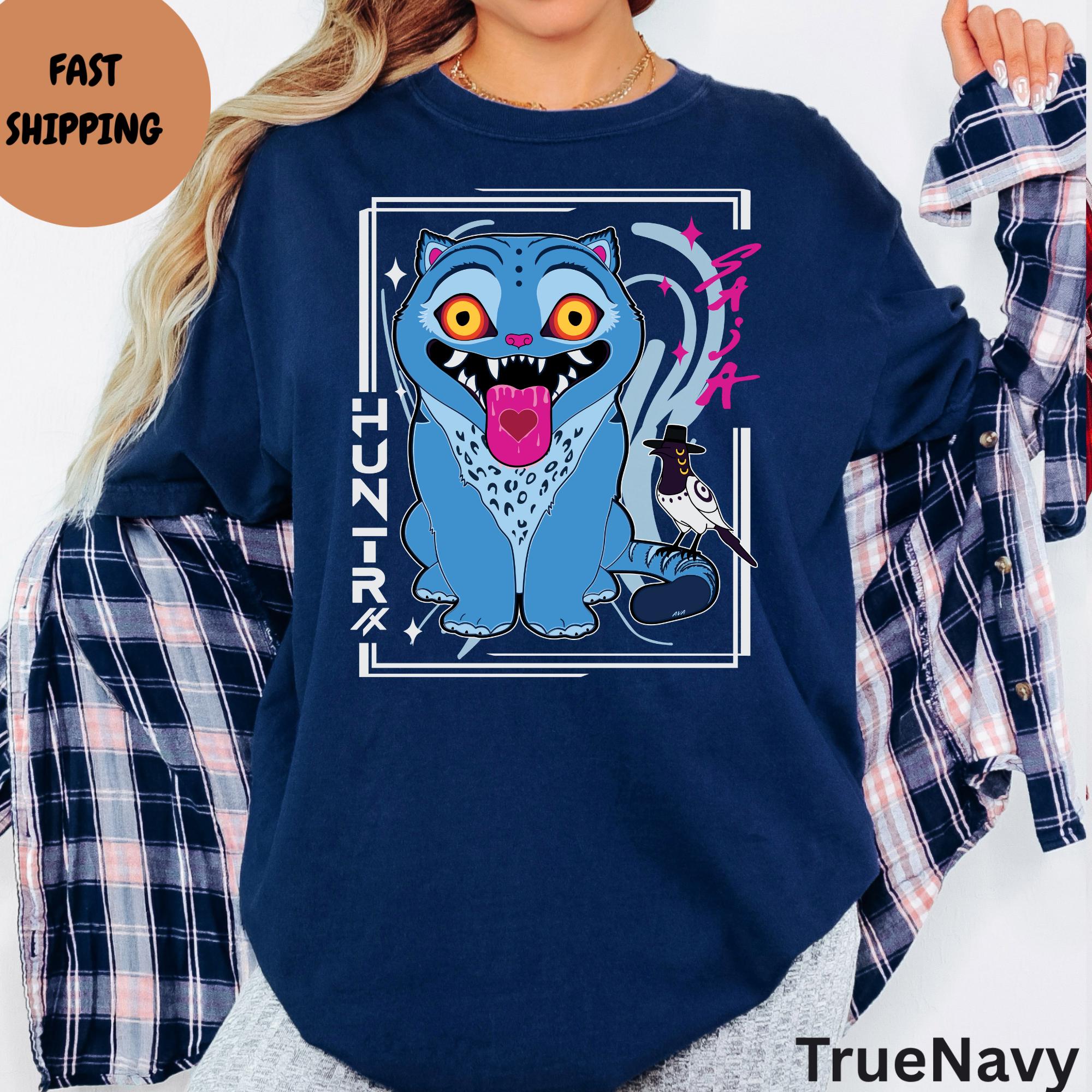 

Kpop Demon Hunters Tiger Shirt Derpy The Tiger And Bird Demon Hunter Tiger Shirt Hunters Tiger Fan Cute Kpop Movie Fan Gift 3XL