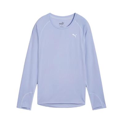 Solid Color Simple Round Neck Comfortable Casual Sweatshirt Women Sweatshirt Blue 527276-47