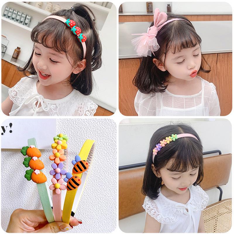 Cute Korean Princess Hair Clips & Headbands for Girls - Fresh Bangs, Secure Fit