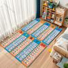 Koberec Tabulka sčítání 1-10 pro obývací pokoj, ložnici, pod pohovku, domácí dekorace, protiskluzová podložka na podlahu, moderní koberce, koberec do dětského hracího prostoru