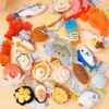 Soft Fluffy Sea Keyring Kawaii Cartoon Plush Pendant Bag Charm Ocean Animal Keychain  Home Decor