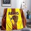 Hawks Teamgeist Decke Leichte Flanell Bettdecke Perfekt für Reisen, Camping, Wohnzimmer, Büros, Sofas, Fan Weihnachtsgeschenk